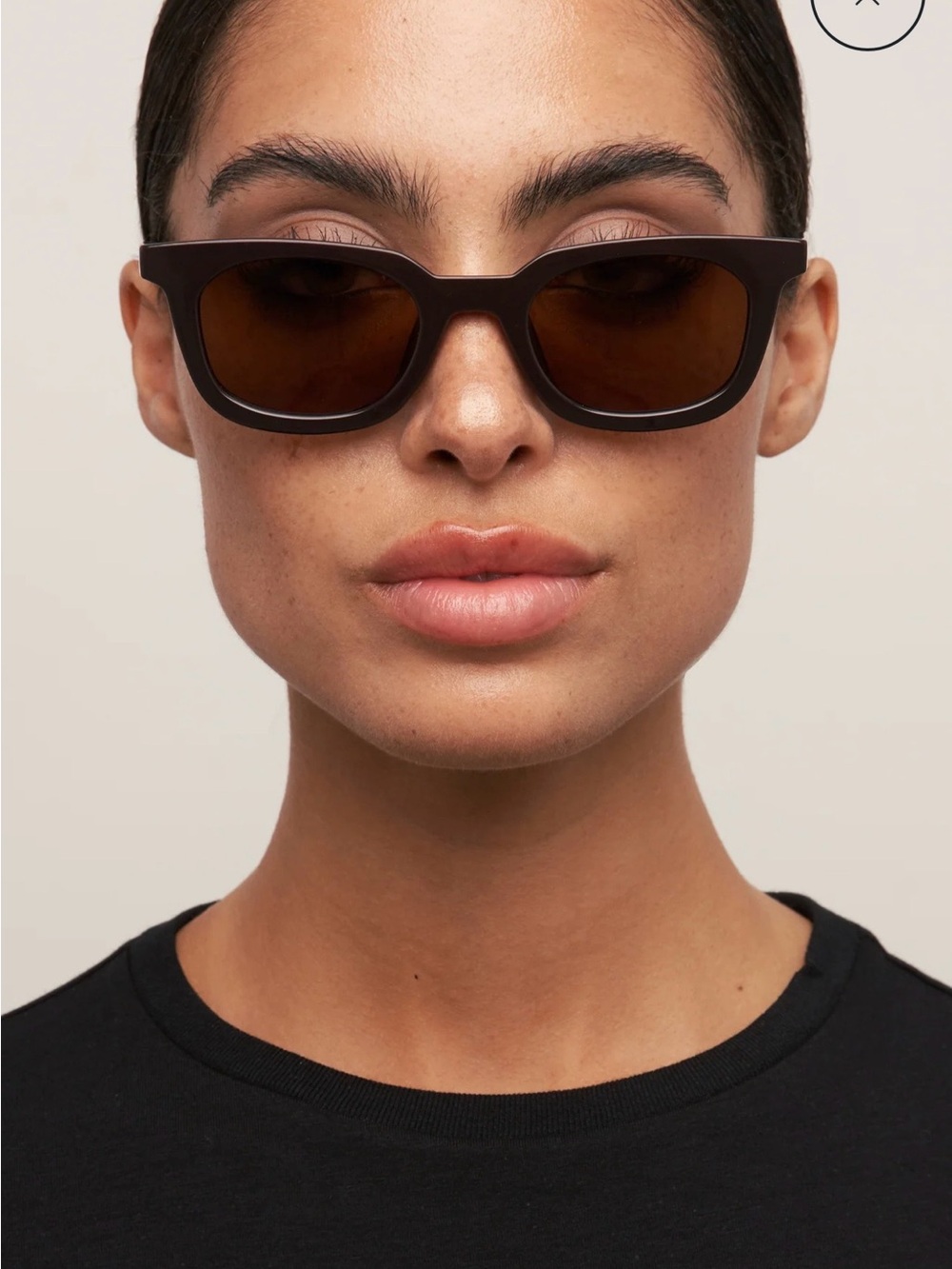 OTRA Women’s Black Sunglasses with Brown Lenses